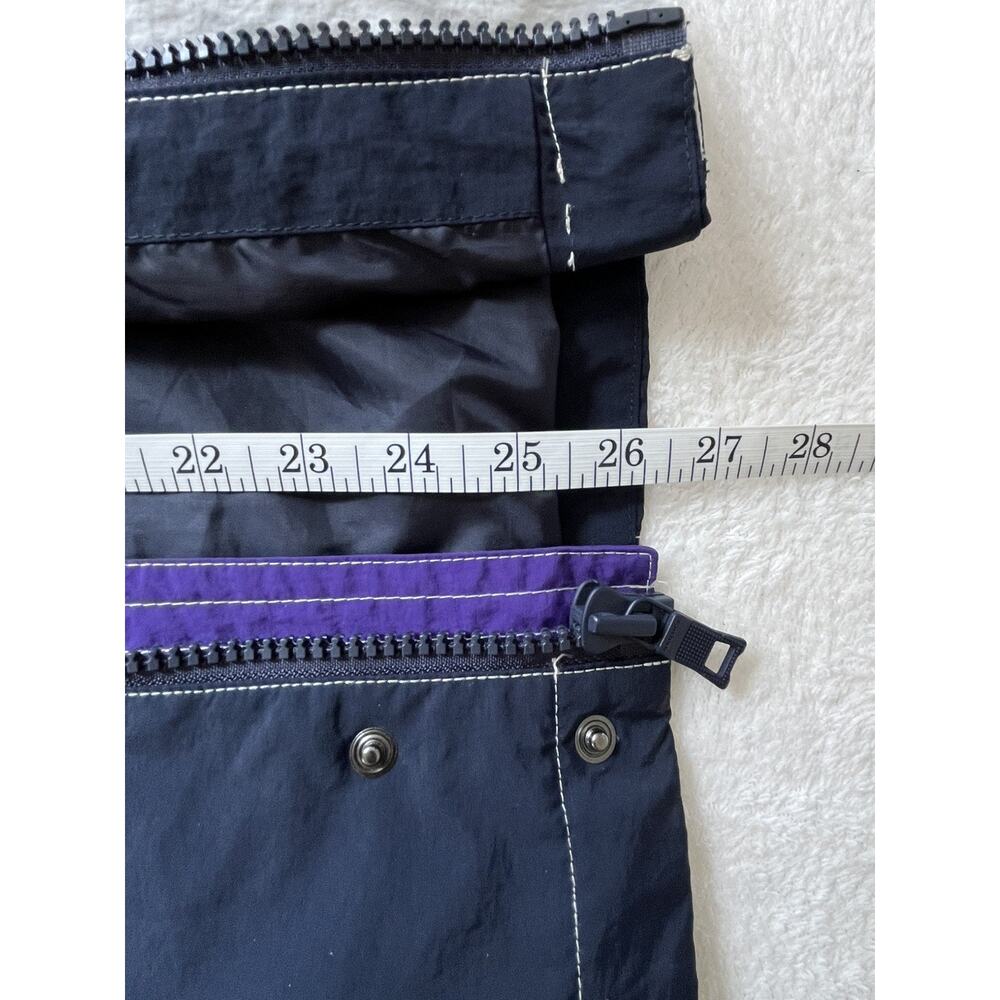 Nautica Men’s M Blue Purple White Colorblock Sailing Jacket Corduroy Nylon Hood - Picture 7 of 7